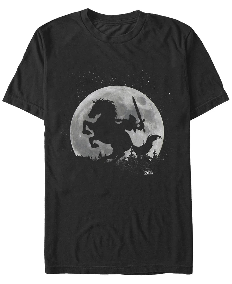 Nintendo Men's Legend of Zelda Night Rider Short Sleeve T-Shirt