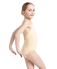 Capezio Girls Camisole Leotard w/ Clear Transition Straps