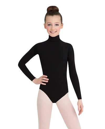 Capezio Long Sleeve Turtleneck Leotard w/ Snaps - Girls