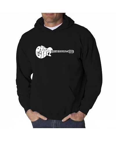 La Pop Art Men's Word Hooded Sweatshirt - Don't Stop Believin
