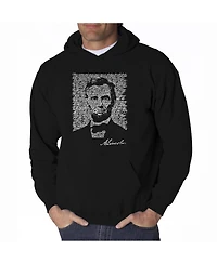 La Pop Art Men's Word Hoodie - Abraham Lincoln