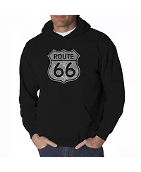 La Pop Art Men's Word Hoodie - Route 66