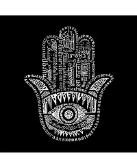 La Pop Art Men's Word Hooded Sweatshirt - Hamsa