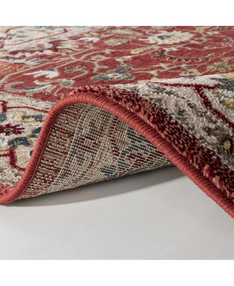 Lauren Ralph Lauren Ines LRL1293C Red and Beige 8' X 10' Area Rug