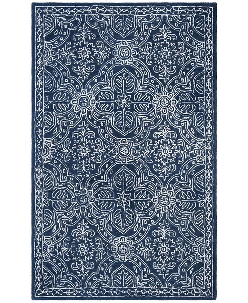 Lauren Ralph Lauren Etienne LRL6603N Navy and Ivory 2'6" X 4' Area Rug