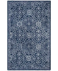 Lauren Ralph Lauren Etienne LRL6603N Navy and Ivory 4' X 6' Area Rug