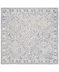 Lauren Ralph Lauren Olivier LRL6935M Blue and Ivory 5' X 5' Square Area Rug