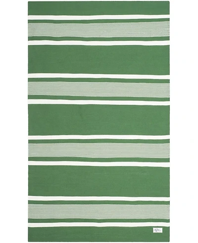 Lauren Ralph Lauren Hanover Stripe LRL2461B Green 8' X 10' Outdoor Area Rug