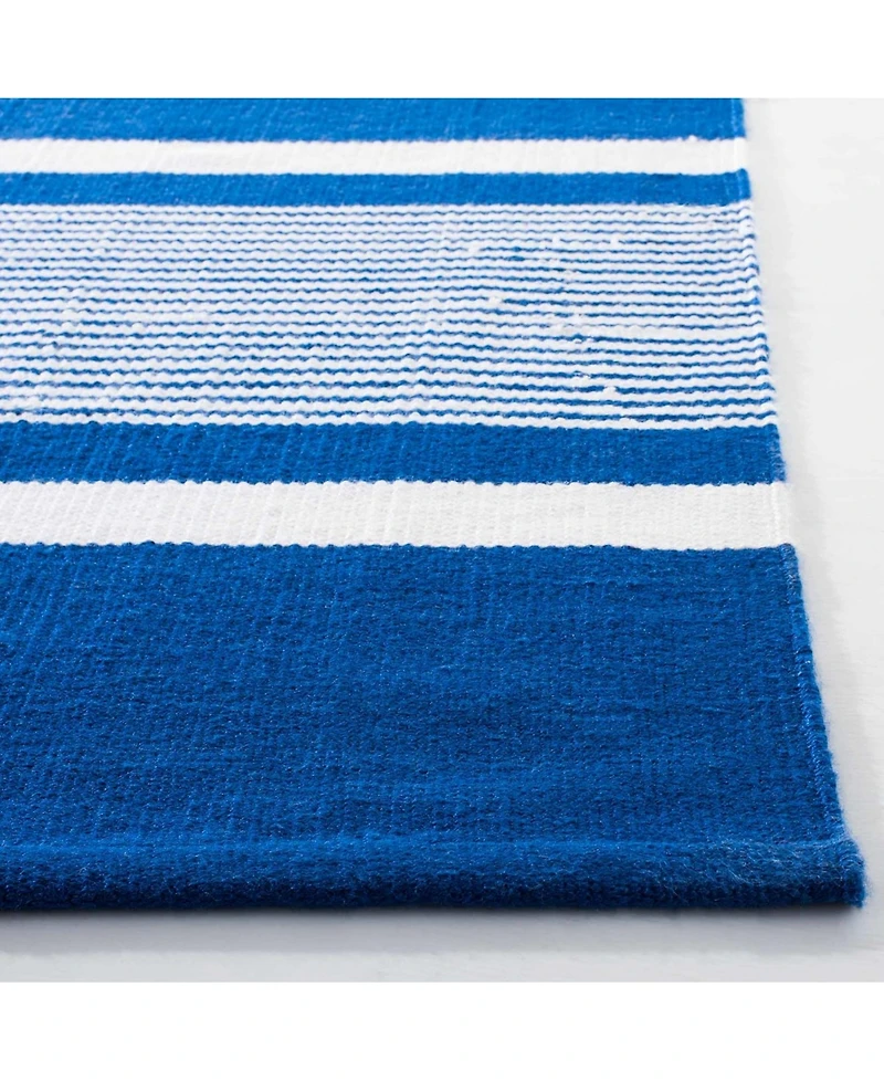 Lauren Ralph Lauren Hanover Stripe LRL2461C Blue 4' X 6' Outdoor Area Rug