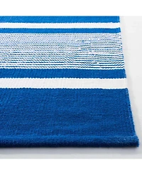 Lauren Ralph Lauren Hanover Stripe LRL2461C Blue 4' X 6' Outdoor Area Rug