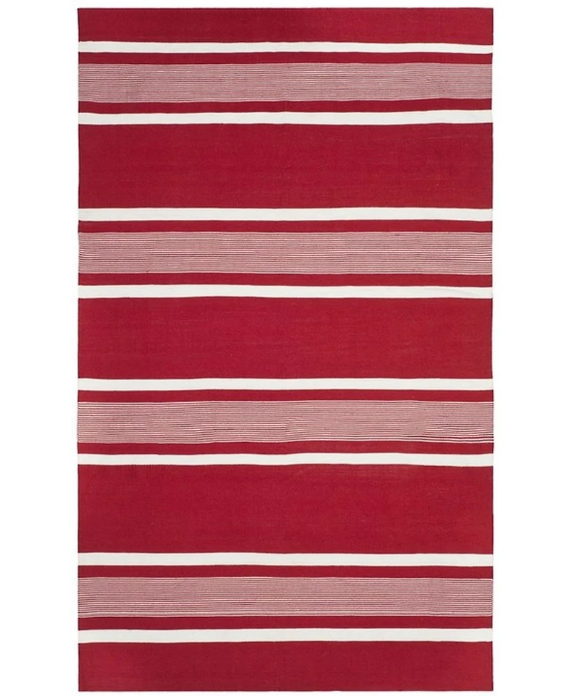 Lauren Ralph Lauren Hanover Stripe LRL2461D Red 8' X 10' Outdoor Area Rug