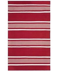 Lauren Ralph Lauren Hanover Stripe LRL2461D Red 8' X 10' Outdoor Area Rug