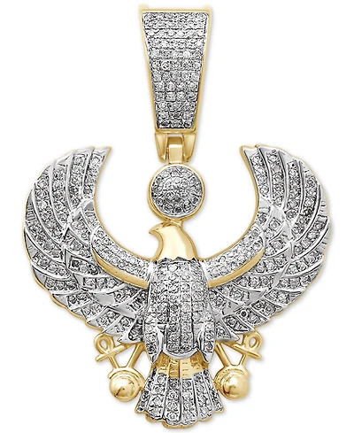 Men's Diamond Eagle Pendant (1/2 ct. t.w.) in 14k Gold-Plated Sterling Silver