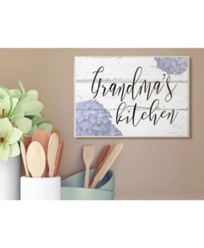 Stupell Industries Grandmas Kitchen Hydrangeas Wall Art Collection