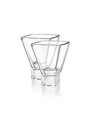 JoyJolt Carre Square Martini Glasses, Set of 4