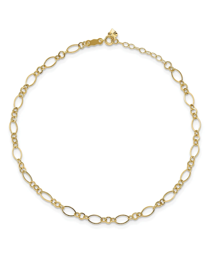Chain Anklet in 14k Yellow Gold