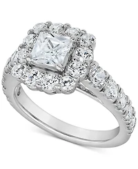 Certified Diamond Princess Bridal Set (4 ct. t.w.) 18k White, Yellow or Rose Gold