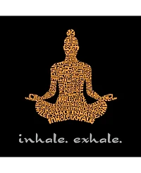La Pop Art Men's Premium Word T-Shirt - Inhale Exhale