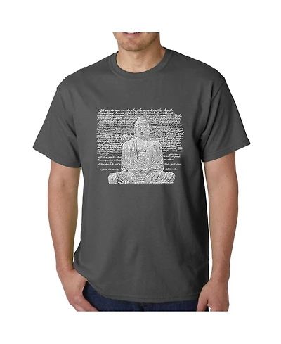 La Pop Art Men's Word Art T-Shirt - Zen Buddha