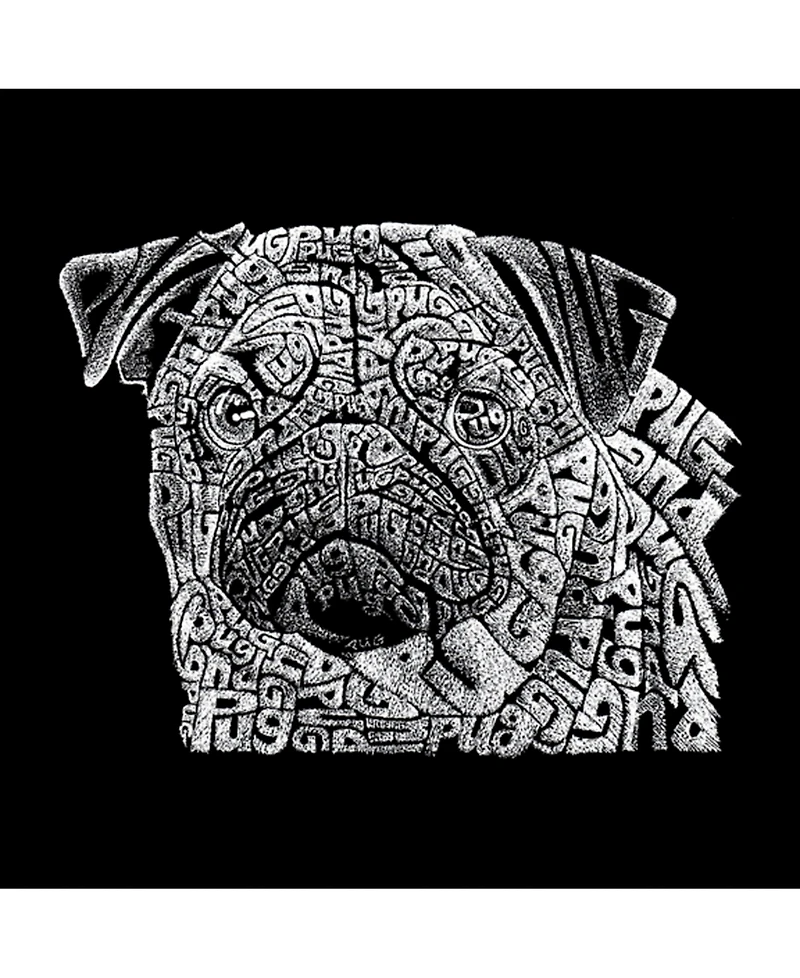 La Pop Art Men's Premium Word T-Shirt - Pug Face