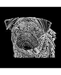 La Pop Art Men's Premium Word T-Shirt - Pug Face