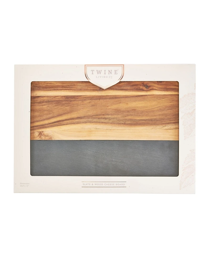 Twine Wood with Slate Cheese and Charcuterie Board