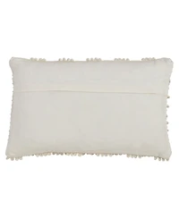 Saro Lifestyle Nubby Decorative Pillow, 12" x 20"