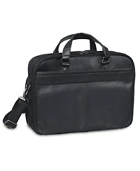 Mancini Buffalo Collection Expandable Double Compartment Laptop/ Tablet Briefcase