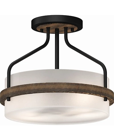 Volume Lighting Emery 2-Light Semi-Flush Mount Ceiling Fixture