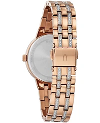 Bulova Women's Phantom Two-Tone Stainless Steel & Crystal Bracelet Watch 32.5mm