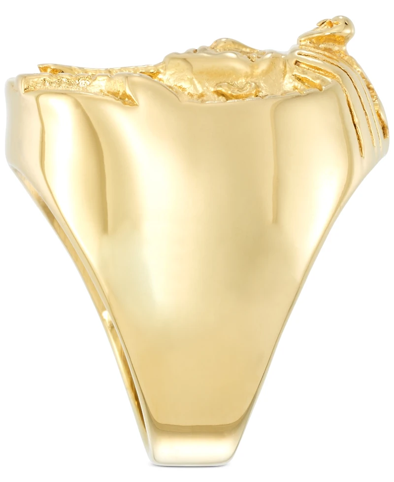 Legacy for Men by Simone I. Smith Men's Pharaoh Ring Yellow Ion-Plated Stainless Steel
