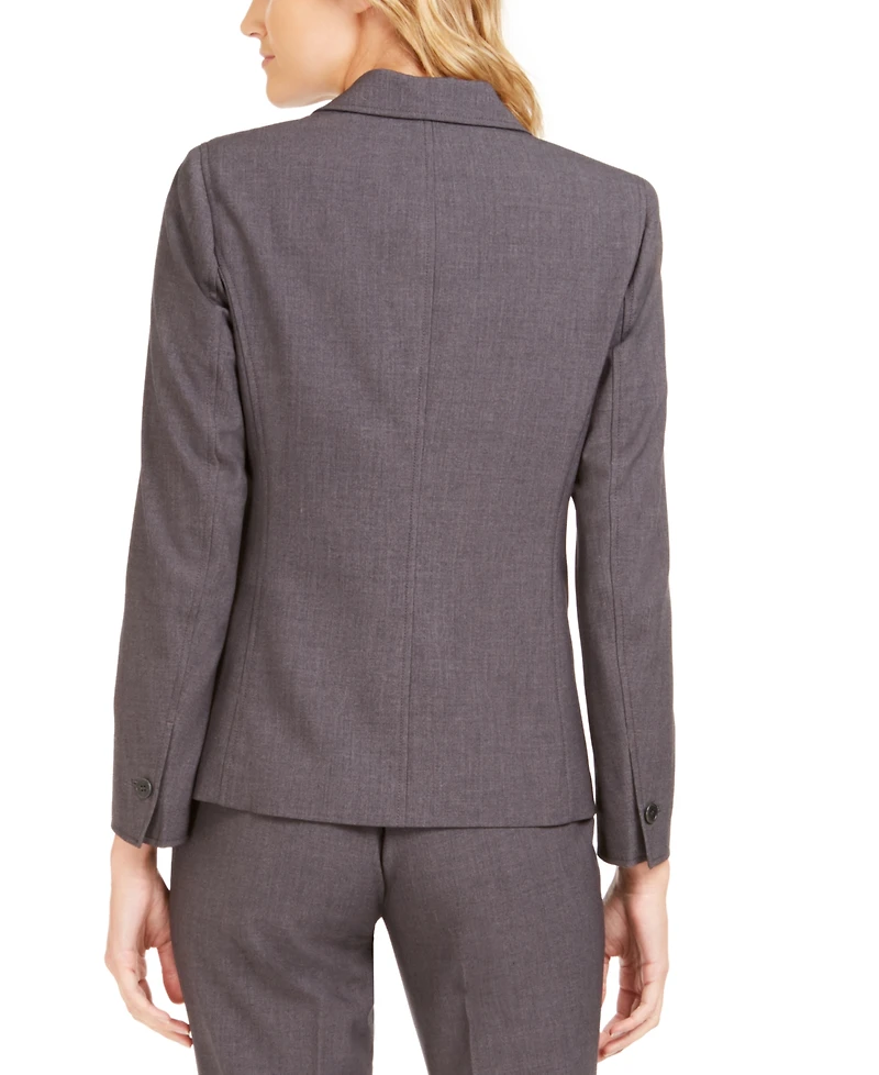 Anne Klein Single-Button Notched-Lapel Blazer