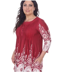 White Mark Plus Dulce Tunic Top