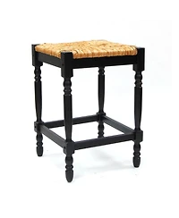 French Country 24" Turned Leg Seat Stool