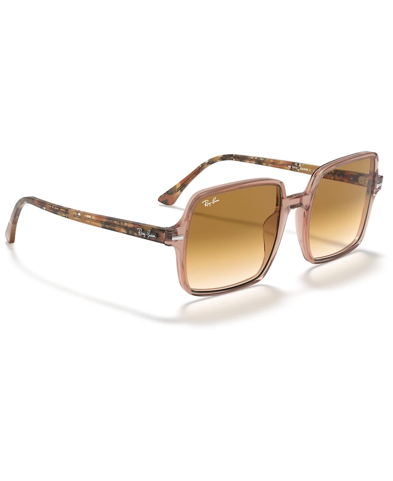 Ray-Ban Women's Sunglasses, RB1973 Square Ii - Trasparent Light Brown