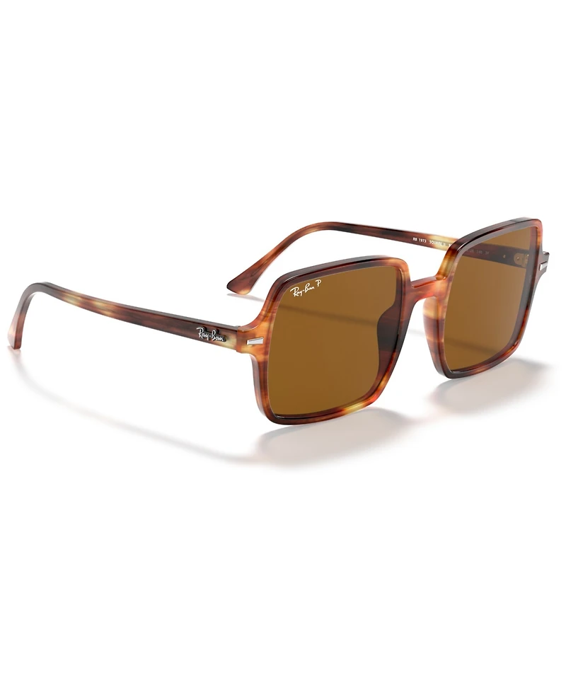 Ray-Ban Square Ii Polarized Sunglasses, RB1973 53