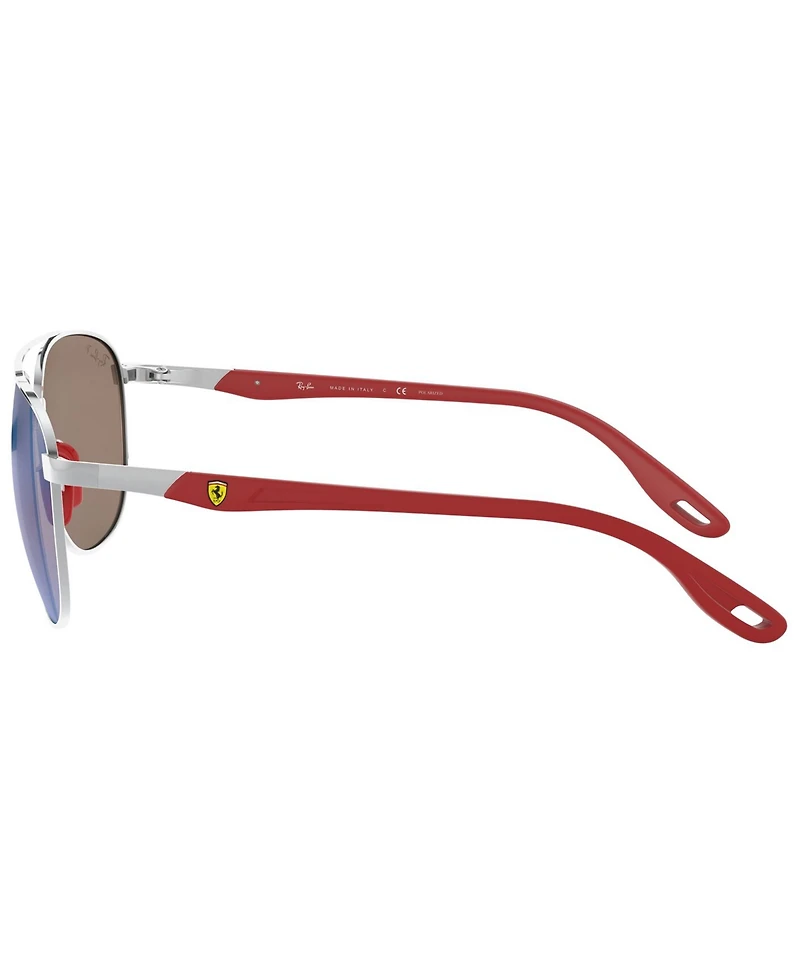 Ray-Ban Men's Polarized Sunglasses, RB3659M Scuderia Ferrari Collection 57