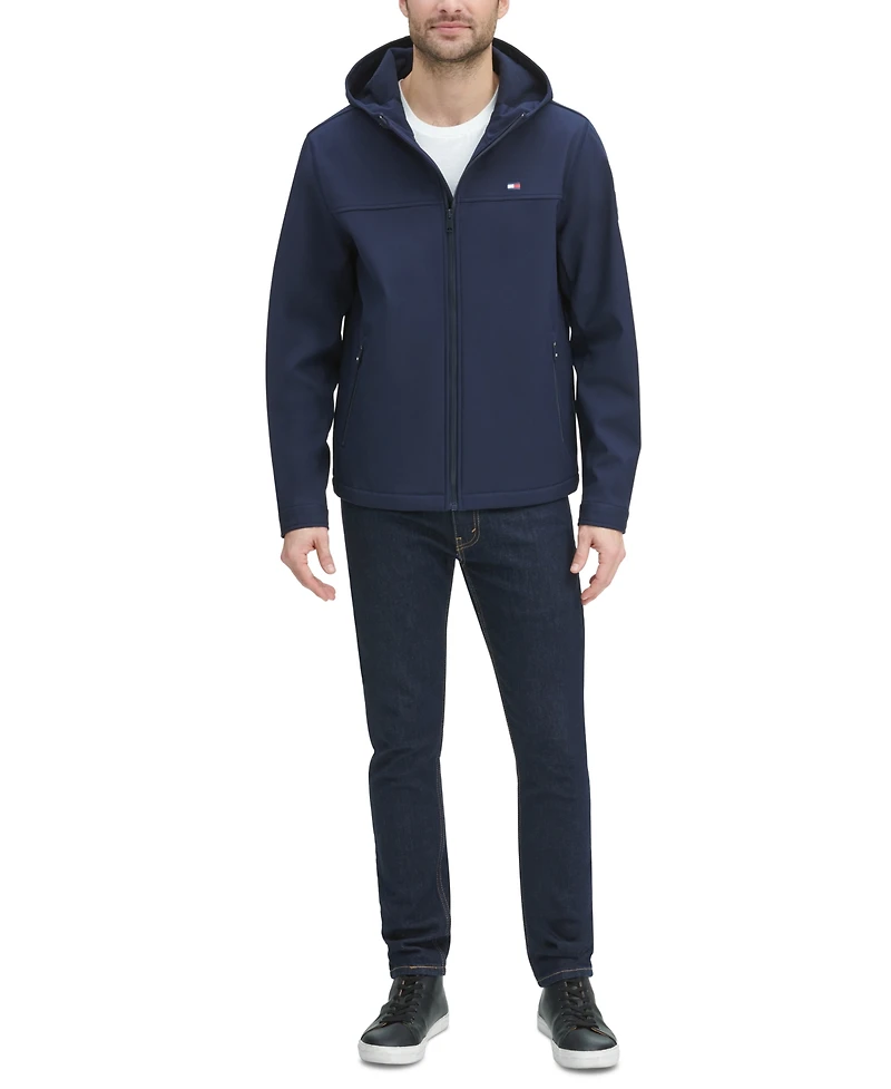 Tommy Hilfiger Men's Hooded Soft-Shell Jacket, Created for Macy's