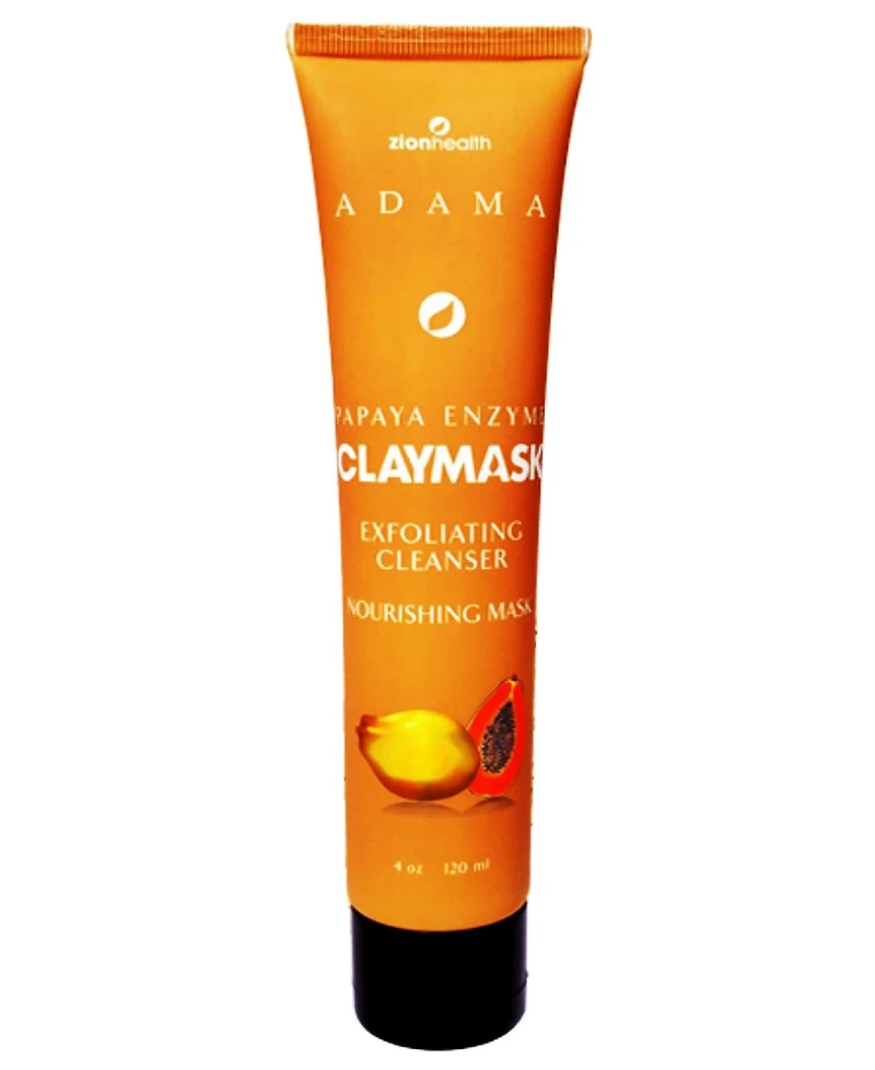 Zion Health ClayMask Exfoliating Papaya Enzyme Cleanser, 4 oz