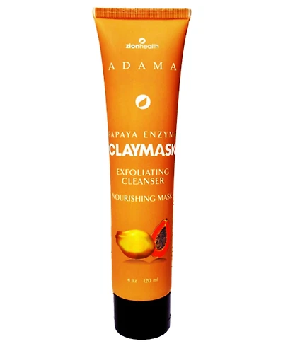 Zion Health ClayMask Exfoliating Papaya Enzyme Cleanser, 4 oz