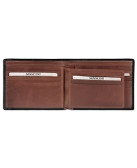 Mancini Casablanca Collection Men's Rfid Secure Center Billfold with Removable Left Wing Passcase