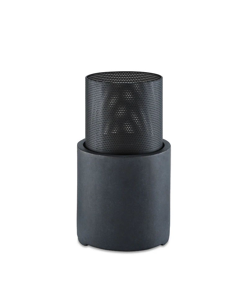 Danya B 22 inch Wood Burning Faux Stone Fire Column