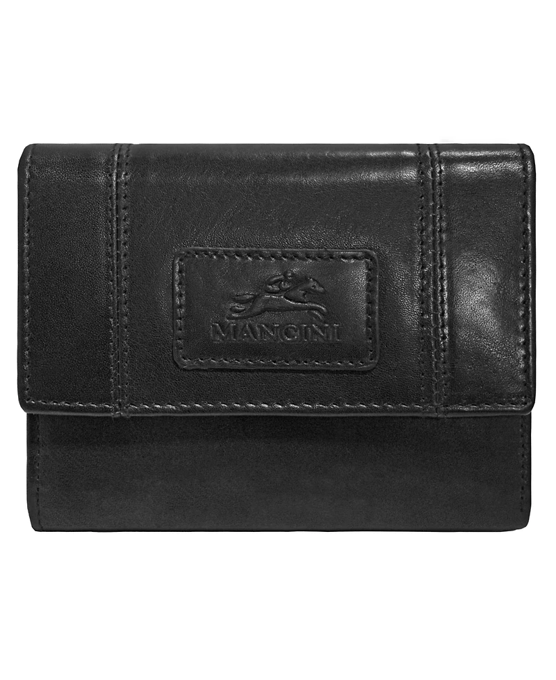 Mancini Casablanca Collection Rfid Secure Ladies Clutch Wallet