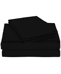 Universal Home Fashions University Solid Microfiber 6-Pc. Sheet Set