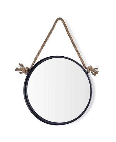 Danya B Round Accent Mirror with Hanging Rope