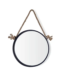Danya B Round Accent Mirror with Hanging Rope