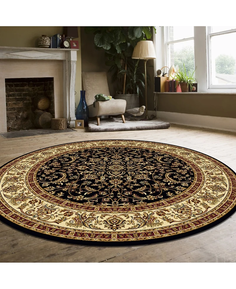 Closeout! Km Home 1318// Navelli 5'3" x 5'3" Round Area Rug