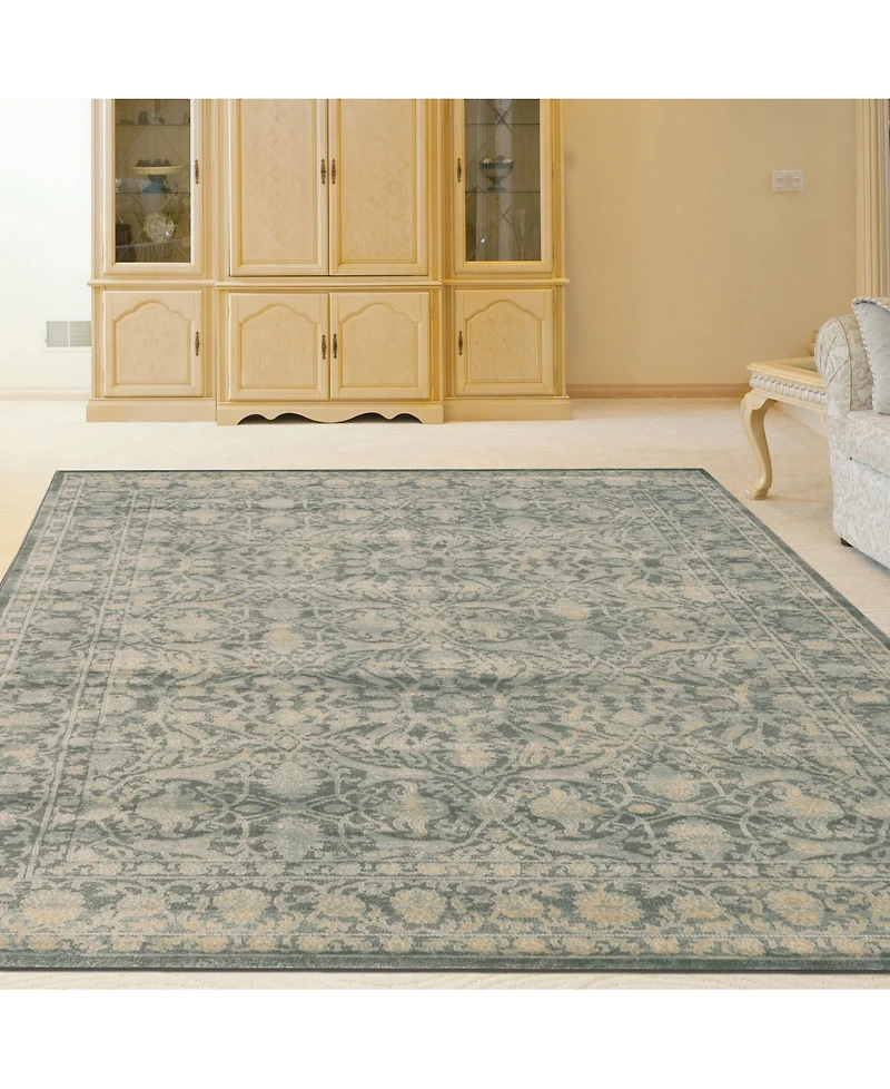 Closeout! Km Home 3564/0050/Green Cantu Green 3'3" x 4'11" Area Rug