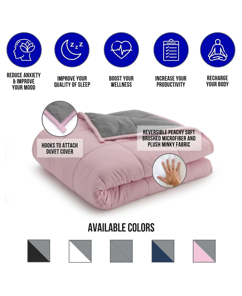 Ella Jayne Reversible Anti-Anxiety 15lb Weighted Blanket