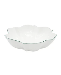 Twig New York Amelie Forest Green Rim Serving Bowl